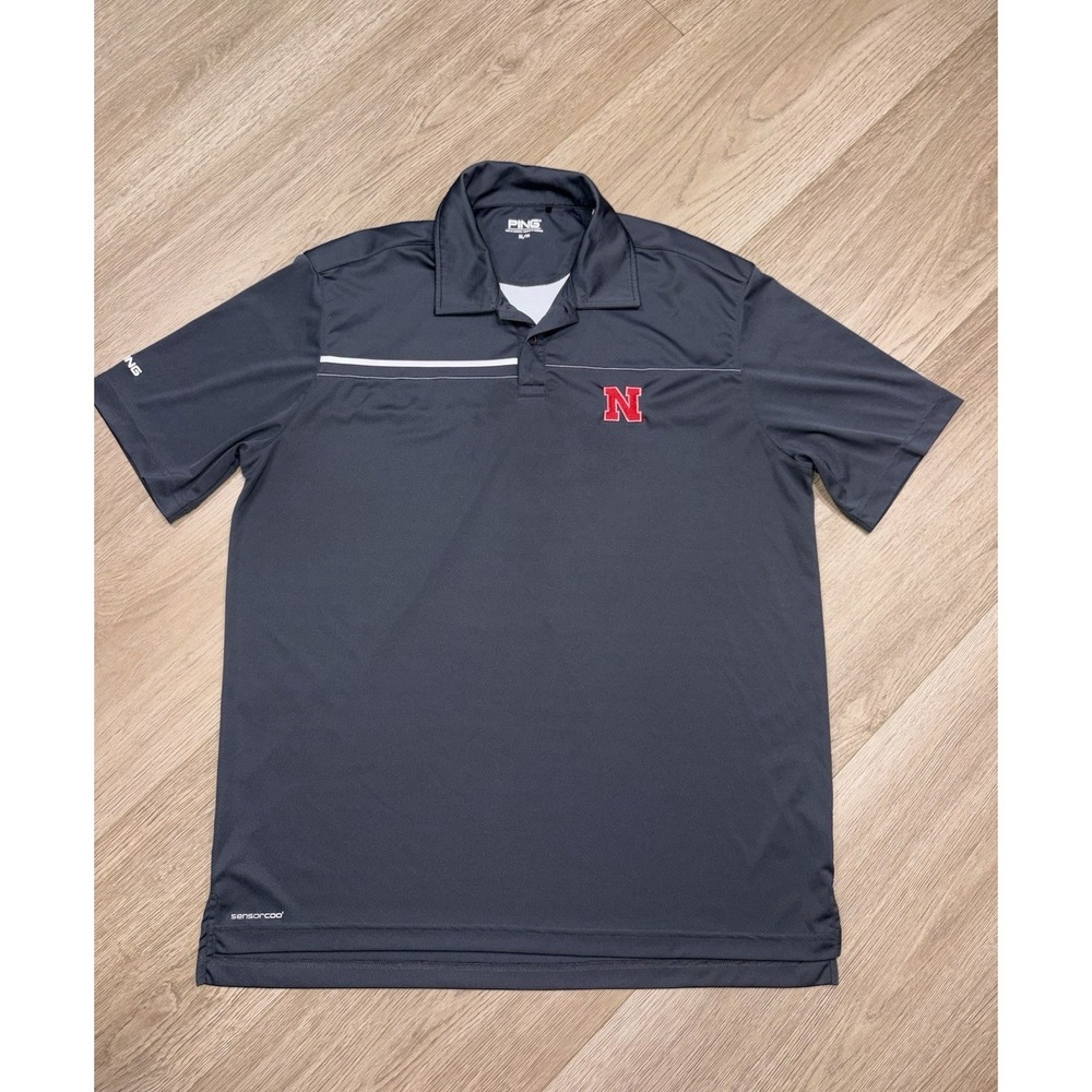 Ping Men's Sensor Cool Men's Short Sleeve Nebraska Polo XL